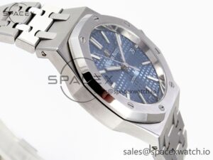 Audermars Piguet Royal Oak 37mm 15450 SS IPF Best Edition Blue Dial on SS Bracelet SA3120 Super Clone - Image 7
