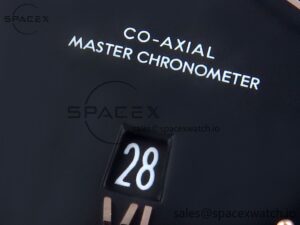 Omega De Ville Date SS MKF 1:1 Best Edition Black Dial Roman Marker on Black Leather Strap A8800 - Image 10