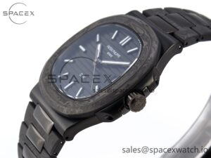 PATEK PHILIPPE NAUTILUS 5711 DIW CARBON DIWF 1:1 BEST EDITION BLUE TEXTURED DIAL ON CARBON/PVD BRACELET 324CS - Image 7