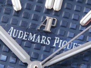 Audermars Piguet Royal Oak 37mm 15450 SS IPF Best Edition Blue Dial on SS Bracelet SA3120 Super Clone - Image 9