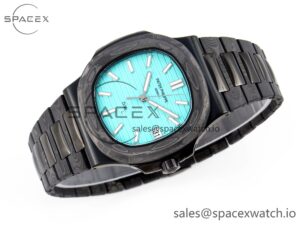 PATEK PHILIPPE Nautilus 5711 DIW Carbon DIWF 1:1 Best Edition Tiffany Blue Textured Dial on Carbon/PVD Bracelet 324CS - Image 5