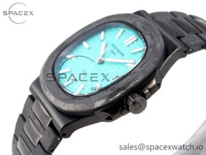 PATEK PHILIPPE Nautilus 5711 DIW Carbon DIWF 1:1 Best Edition Tiffany Blue Textured Dial on Carbon/PVD Bracelet 324CS - Image 7