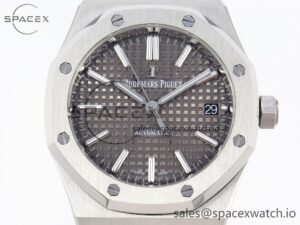 Audermars Piguet Royal Oak 37mm 15450 SS IPF Best Edition Gray Dial on SS Bracelet SA3120 Super Clone - Image 2