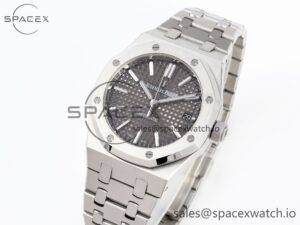 Audermars Piguet Royal Oak 37mm 15450 SS IPF Best Edition Gray Dial on SS Bracelet SA3120 Super Clone - Image 4