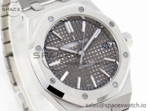 Audermars Piguet Royal Oak 37mm 15450 SS IPF Best Edition Gray Dial on SS Bracelet SA3120 Super Clone - Image 3
