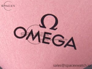 Omega De Ville Power Reserve SS MKF 1:1 Best Edition Pink Dial on Black Leather Strap - Image 9