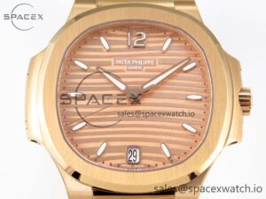 PATEK PHILIPPE NAUTILUS 7118 LADIES RG PPF 1:1 BEST EDITION RG DIAL ON RG BRACELET 324CS - Image 2