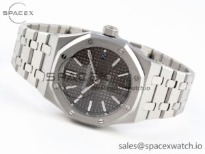 Audermars Piguet Royal Oak 37mm 15450 SS IPF Best Edition Gray Dial on SS Bracelet SA3120 Super Clone - Image 5