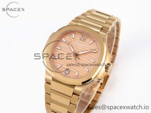 PATEK PHILIPPE NAUTILUS 7118 LADIES RG PPF 1:1 BEST EDITION RG DIAL ON RG BRACELET 324CS - Image 4