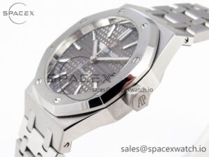 Audermars Piguet Royal Oak 37mm 15450 SS IPF Best Edition Gray Dial on SS Bracelet SA3120 Super Clone - Image 7