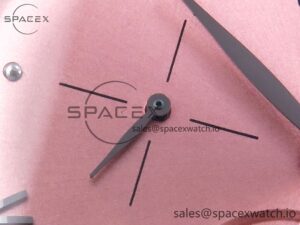 Omega De Ville Power Reserve SS MKF 1:1 Best Edition Pink Dial on Black Leather Strap - Image 13