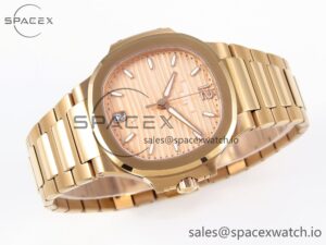 PATEK PHILIPPE NAUTILUS 7118 LADIES RG PPF 1:1 BEST EDITION RG DIAL ON RG BRACELET 324CS - Image 6