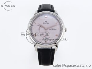 Omega De Ville Power Reserve SS MKF 1:1 Best Edition Purple Dial on Black Leather Strap A8810