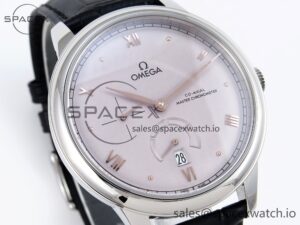 Omega De Ville Power Reserve SS MKF 1:1 Best Edition Purple Dial on Black Leather Strap A8810 - Image 3
