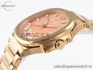 PATEK PHILIPPE NAUTILUS 7118 LADIES RG PPF 1:1 BEST EDITION RG DIAL ON RG BRACELET 324CS - Image 7