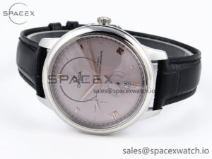 Omega De Ville Power Reserve SS MKF 1:1 Best Edition Purple Dial on Black Leather Strap A8810 - Image 5