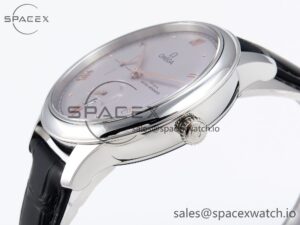 Omega De Ville Power Reserve SS MKF 1:1 Best Edition Purple Dial on Black Leather Strap A8810 - Image 7