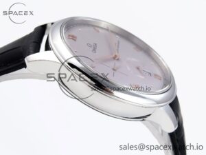 Omega De Ville Power Reserve SS MKF 1:1 Best Edition Purple Dial on Black Leather Strap A8810 - Image 8