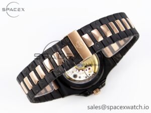 PATEK PHILIPPE NAUTILUS 5711 DIW CARBON DIWF 1:1 BEST EDITION BLACK TEXTURED DIAL ON CARBON/RG BRACELET 324CS - Image 15