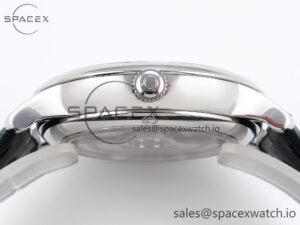 Omega De Ville Date SS MKF 1:1 Best Edition Dark Grey Dial Roman Marker on Black Leather Strap A8800 - Image 13