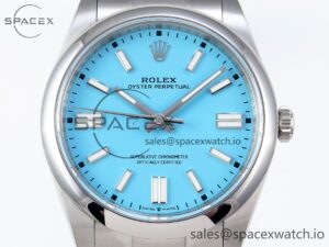Rolex Oyster Perpetual 124300 41mm VSF 1:1 Best Edition 904L Steel Tiffany Blue Dial VS3235 - Image 2