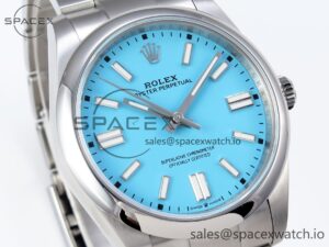 Rolex Oyster Perpetual 124300 41mm VSF 1:1 Best Edition 904L Steel Tiffany Blue Dial VS3235 - Image 3