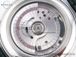 Omega De Ville Date SS MKF 1:1 Best Edition Dark Grey Dial Roman Marker on Black Leather Strap A8800 - Image 16