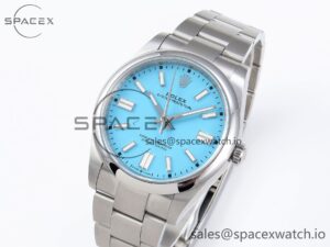 Rolex Oyster Perpetual 124300 41mm VSF 1:1 Best Edition 904L Steel Tiffany Blue Dial VS3235 - Image 4