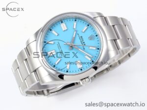 Rolex Oyster Perpetual 124300 41mm VSF 1:1 Best Edition 904L Steel Tiffany Blue Dial VS3235 - Image 6
