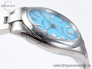 Rolex Oyster Perpetual 124300 41mm VSF 1:1 Best Edition 904L Steel Tiffany Blue Dial VS3235 - Image 8