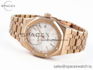 Audermars Piguet Royal Oak 37mm 15450 RG IPF Best Edition White Dial on RG Bracelet SA3120 Super Clone - Image 5
