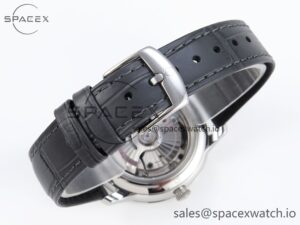 Omega De Ville Date SS MKF 1:1 Best Edition Grey Dial Roman Marker on Black Leather Strap A8800 - Image 14