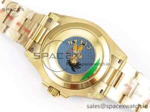Rolex Submariner 116618 LN Black Ceramic YG Plated 904L Steel Clean 1:1 Best Edition VR3135 - Image 16