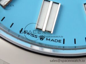 Rolex Oyster Perpetual 124300 41mm VSF 1:1 Best Edition 904L Steel Tiffany Blue Dial VS3235 - Image 11