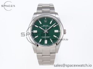 Rolex Oyster Perpetual 124300 41mm VSF 1:1 Best Edition 904L Steel Green Dial VS3235