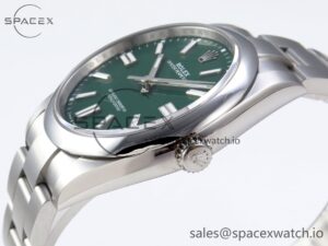 Rolex Oyster Perpetual 124300 41mm VSF 1:1 Best Edition 904L Steel Green Dial VS3235 - Image 7