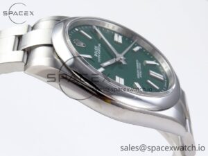 Rolex Oyster Perpetual 124300 41mm VSF 1:1 Best Edition 904L Steel Green Dial VS3235 - Image 8