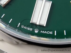 Rolex Oyster Perpetual 124300 41mm VSF 1:1 Best Edition 904L Steel Green Dial VS3235 - Image 11
