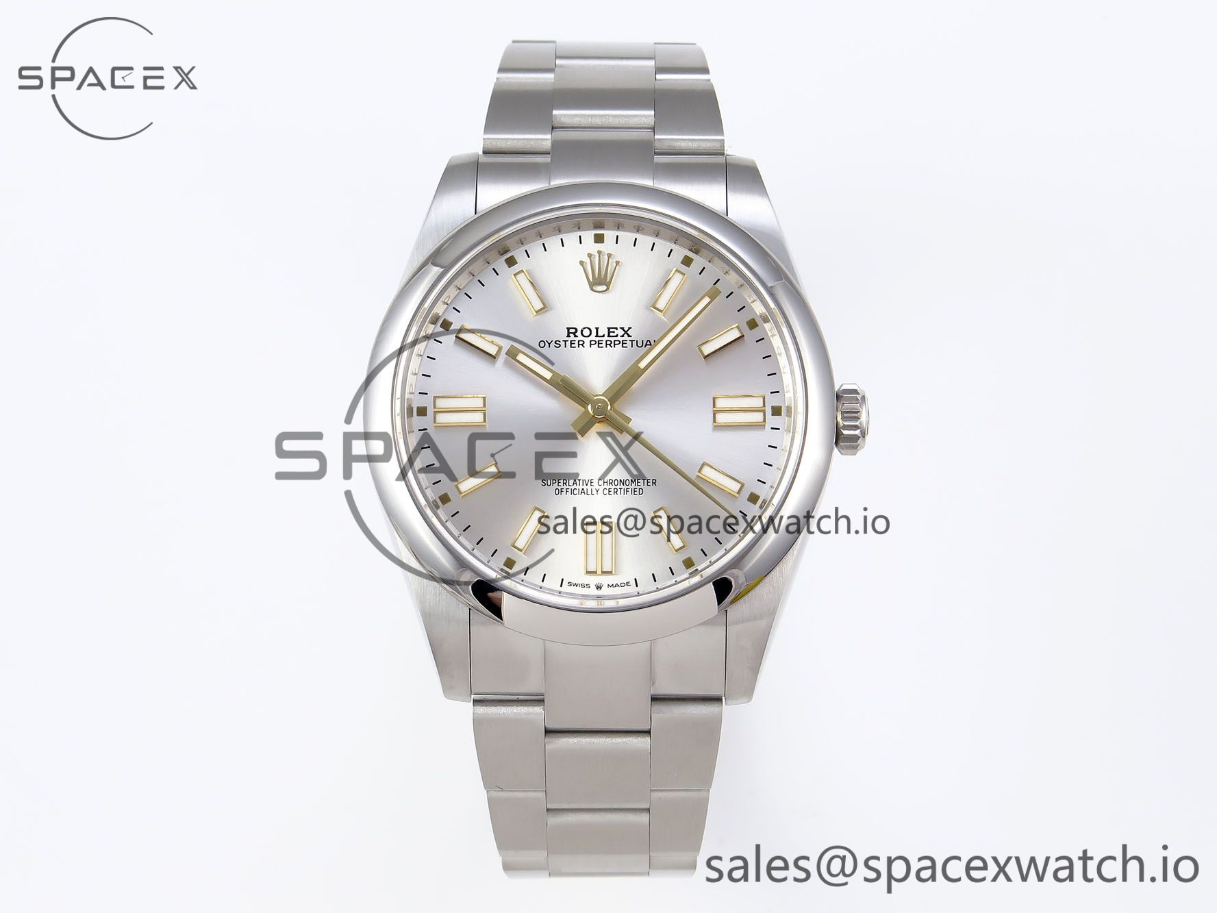 IMG_0512 Rolex Oyster Perpetual 124300 41mm VSF 1:1 Best Edition 904L Steel Silver Dial VS3235 - Image 1