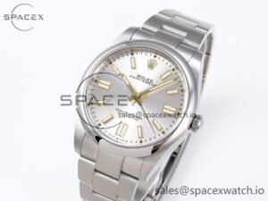 Rolex Oyster Perpetual 124300 41mm VSF 1:1 Best Edition 904L Steel Silver Dial VS3235 - Image 4