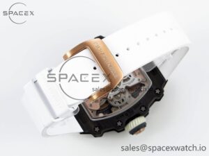 Richard Mille RM21-01 RG Tourbillon RMF Best Edition Skeleton Dial on White Rubber Strap - Image 16