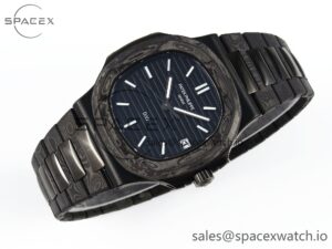 PATEK PHILIPPE NAUTILUS 5711 DIW CARBON DIWF 1:1 BEST EDITION BLUE TEXTURED DIAL ON CARBON/PVD BRACELET 324CS - Image 6