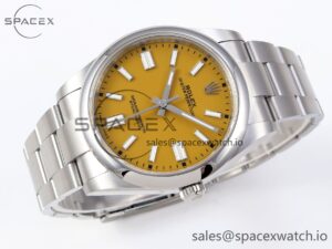 Rolex Oyster Perpetual 124300 41mm VSF 1:1 Best Edition 904L Steel Yellow Dial VS3235 - Image 6