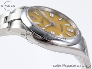 Rolex Oyster Perpetual 124300 41mm VSF 1:1 Best Edition 904L Steel Yellow Dial VS3235 - Image 8