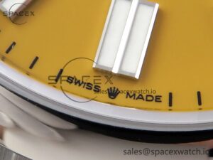 Rolex Oyster Perpetual 124300 41mm VSF 1:1 Best Edition 904L Steel Yellow Dial VS3235 - Image 11