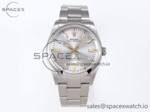 Rolex Oyster Perpetual 126000 36mm VSF 1:1 Best Edition 904L Steel Silver Dial VS3235
