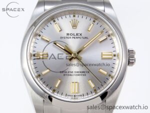 Rolex Oyster Perpetual 126000 36mm VSF 1:1 Best Edition 904L Steel Silver Dial VS3235 - Image 2