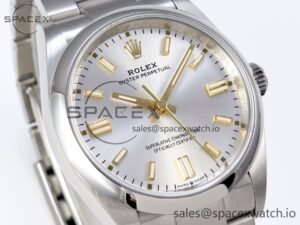 Rolex Oyster Perpetual 126000 36mm VSF 1:1 Best Edition 904L Steel Silver Dial VS3235 - Image 3