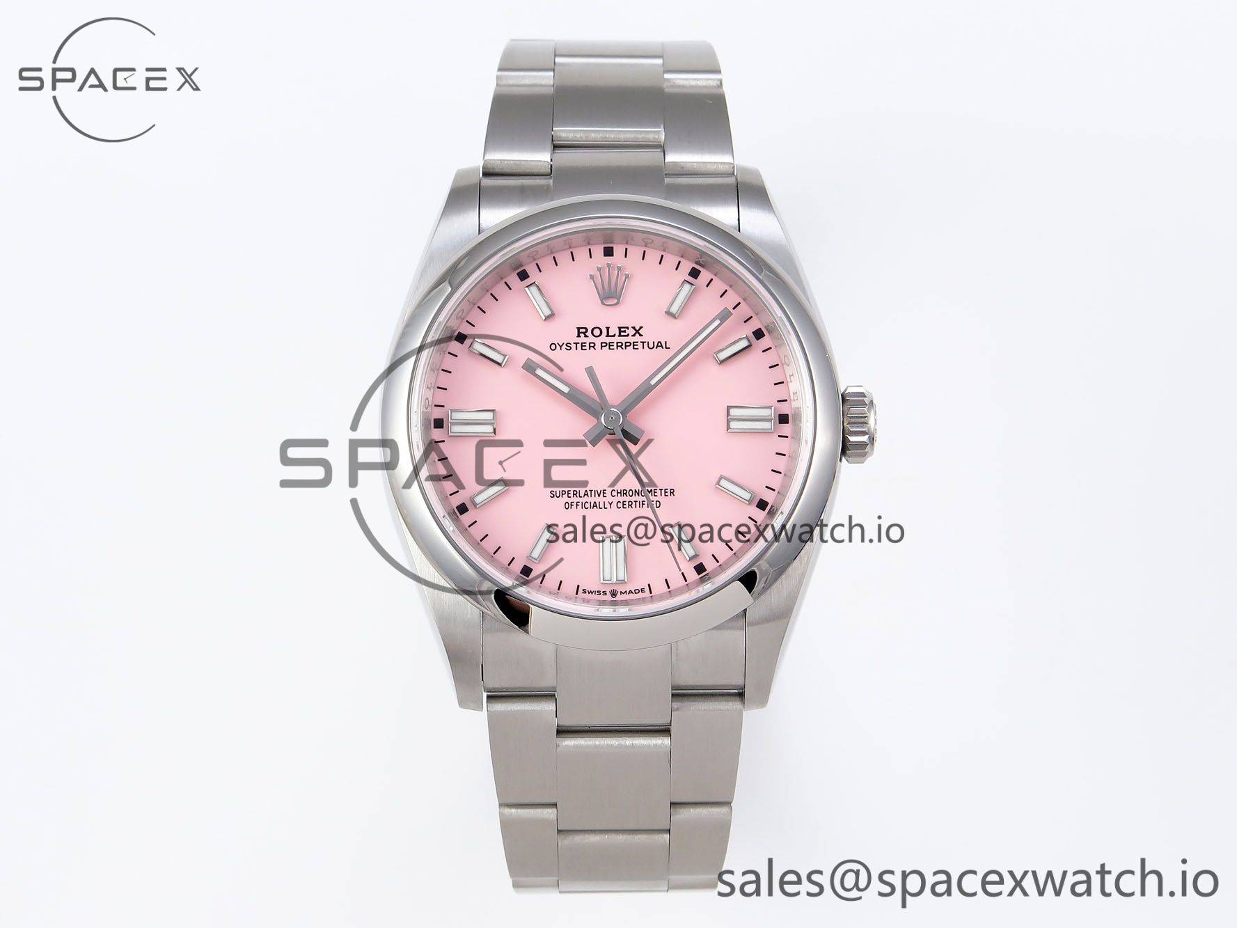 IMG_0571 Rolex Oyster Perpetual 126000 36mm VSF 1:1 Best Edition 904L Steel Pink Dial VS3235 - Image 1