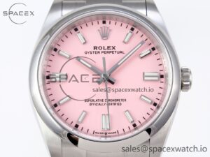 Rolex Oyster Perpetual 126000 36mm VSF 1:1 Best Edition 904L Steel Pink Dial VS3235 - Image 2